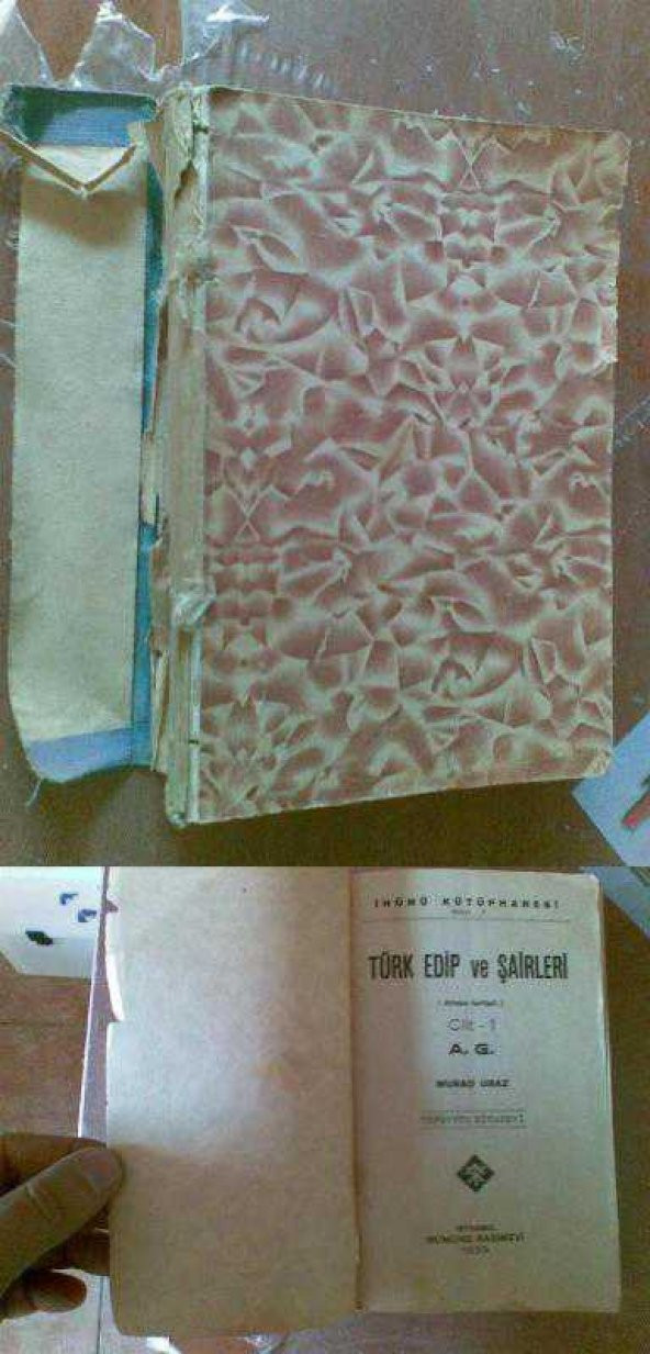 TÜRK EDİP VE ŞAİRLERİ CİLT 1 A-G/MURAT URAZ 1939