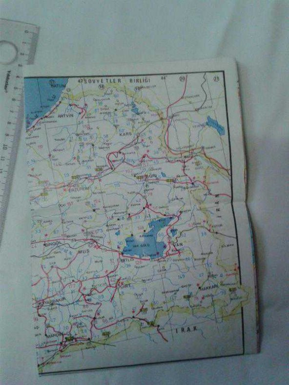 TÜRKİYE KARAYOLLARI HARİTASI- İSTANBUL-ANTALYA-KONYA-BURSA ŞEHİR PLANI - - ÜRÜN İKİNCİELDİR - 2