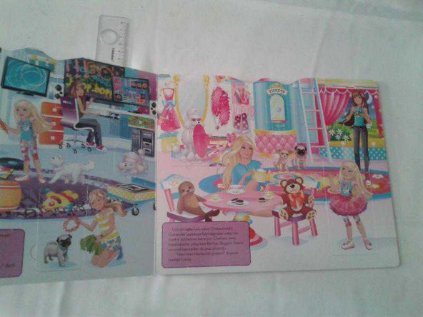 BARBIE RÜYA EVİ PARTİSİ AÇILIR KAPANIR PENCERELİ SAYFALAR kitap ikinciel dir - 3