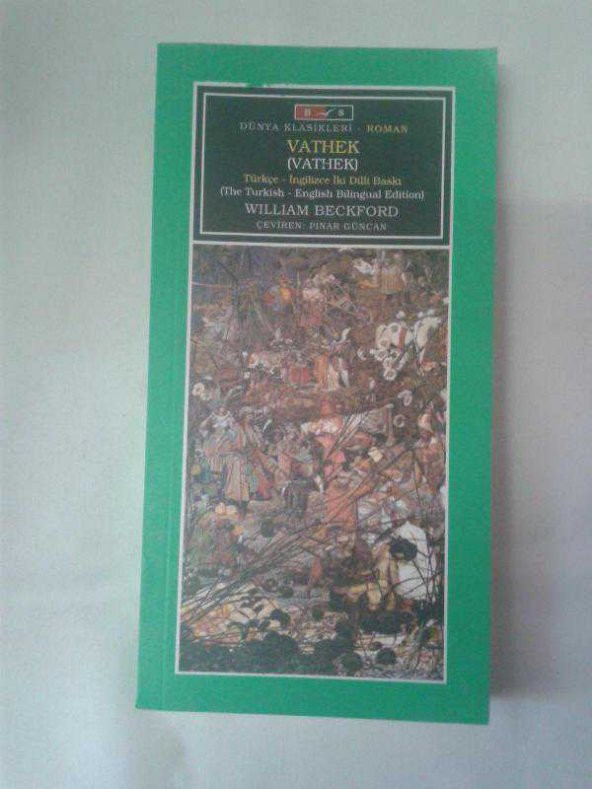 VATHEK WILLIAM BECKFORD (İNGİLİZCE - TÜRKÇE) 229 SAYFA 2011 (10cm-20cm)  -SIFIR