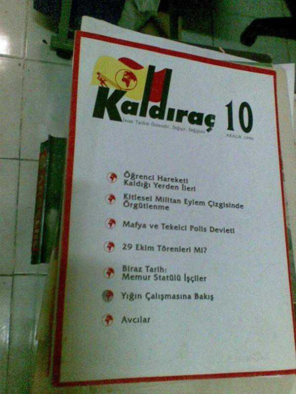KALDIRAÇ 10/ARALIK 1996/POLİS / /SOSYALİST DERGİ - 1