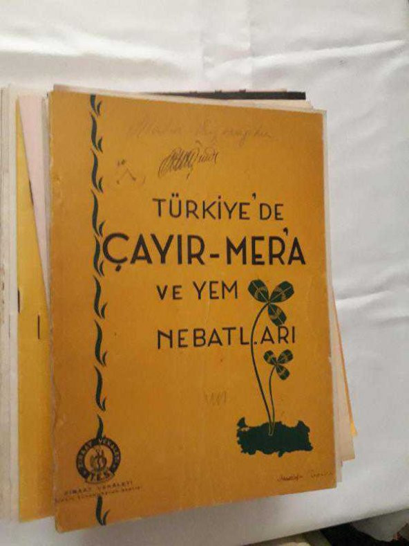 TÜRKİYEDE ÇAYIR-MERA VE YEM NEBATLARI VECDET ERKUN 1955 - 1