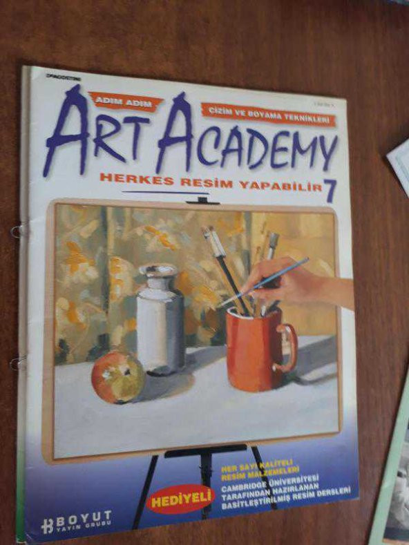 2 ADET ART ACADEMY ADIM ADIM ÇİZİM VE BOYAMA TEKNİKLERİ DERGİSİ- (DERGİ ikinciel dir)