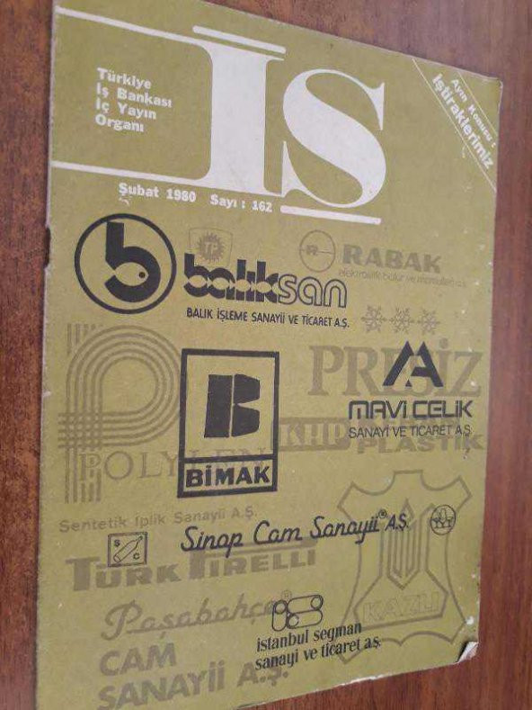 TÜRKİYE İŞ BANKASI İŞ DERGİSİ ŞUBAT 1980 SAYI-162 ARKA KAPAK BİZİMOĞLAN KARİKATÜRÜ - 1
