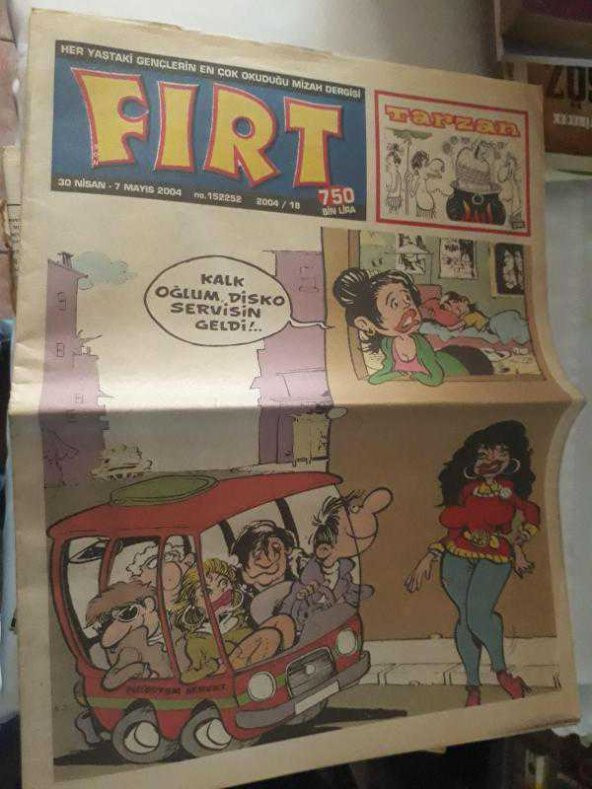 FIRT MİZAH DERGİSİ 30 NİSAN-7 MAYIS 2004  (DERGİ ikinci eldir)