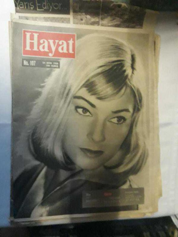 HAYAT SAYI-107 24 EKİM 1958 İNCİ ATALAY-TÜRKİYEDE İLK TELEFERİK YOLCULUĞU-MYLENE DEMONGEOT - 1
