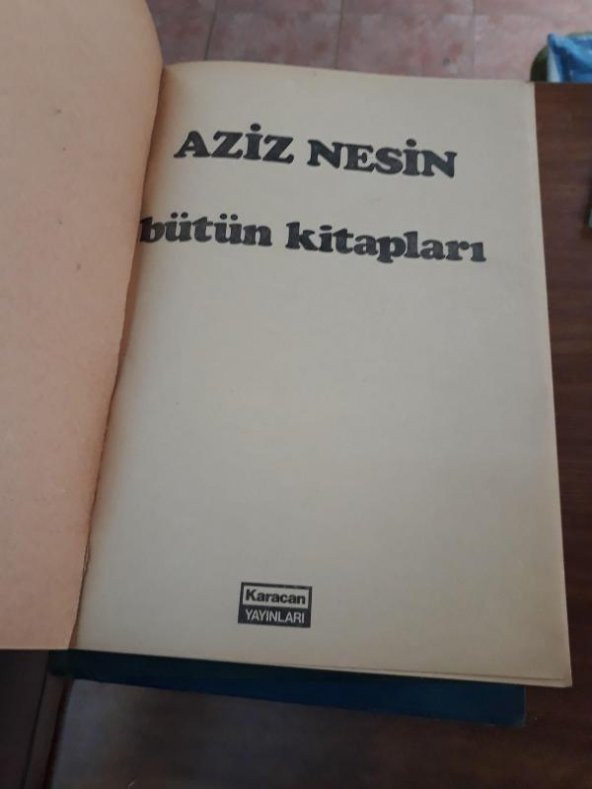 AZİZ NESİN BÜTÜN KİTAPLARI GERİYE KALAN,İT KUYRUĞU,YEDEK PARÇA  (kitap ikinciel dir) - 2