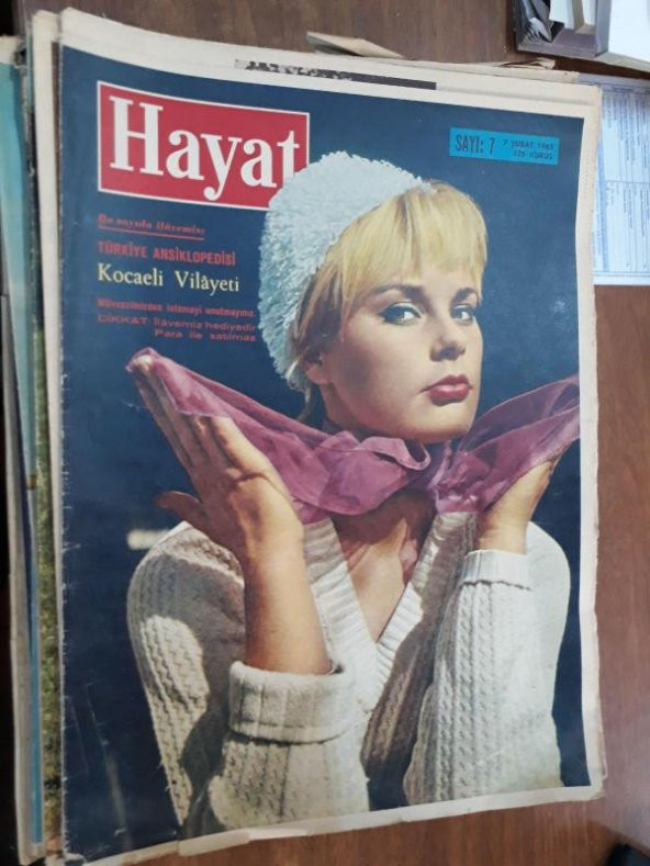 HAYAT SAYI-7 7 ŞUBAT 1963 PRENSES ISABELLE-ŞEREF HAS-DÜNYAYI SARAN ŞİDDETLİ KIŞ-11 MİLYON VİZON MOD - 1