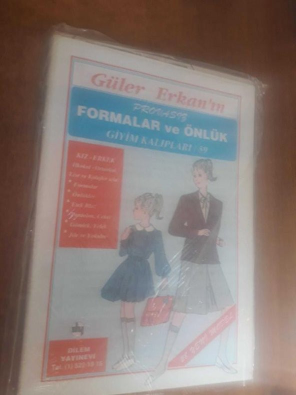 GÜLER ERKAN PROVASIZ FORMALAR VE ÖNLÜK GİYİM KALIPLARI NO-59