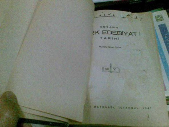 SON ASIR TÜRK EDEBİYATI MUSTAFA NİHAT ÖZÖN 1941