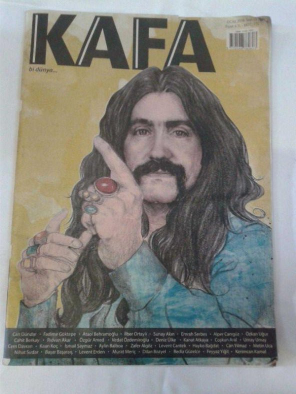 KAFA DERGİSİ 17 - OCAK 2016 BARIŞ MANÇO POSTER CEMAL SÜREYYA   - dergi ikinciel dir