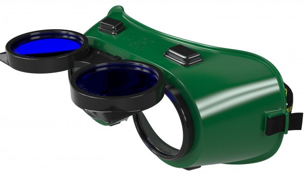 İş Güvenlik Koruyucu Gözlük İntegral Kaynak Gözlüğü Çift Cam Mavi