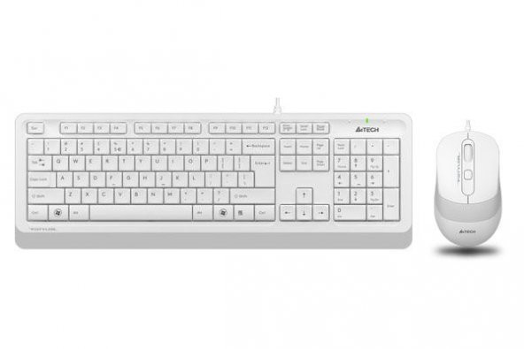 A4 TECH F1010 KABLOLU USB Q TR M.M SET,BEYAZ