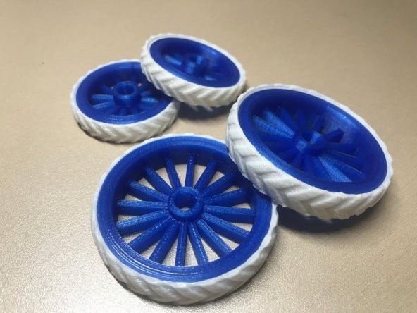 Robkern Tarafından Kbricks Traktör İçin Lastikler Plastik Aparat - 4