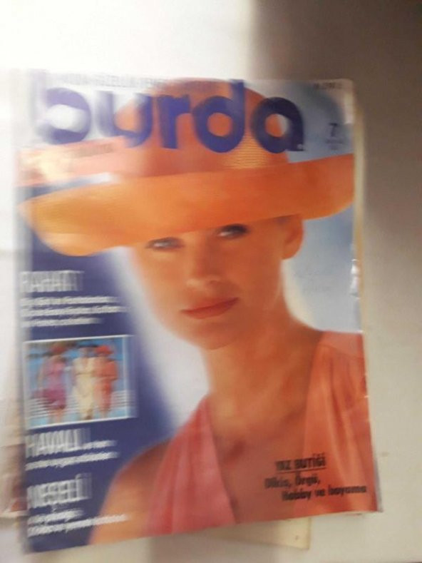 BURDA MODEN TEMMUZ 1991 (PATRONU YOK) -(DERGİ İKİNCİ ELDİR )