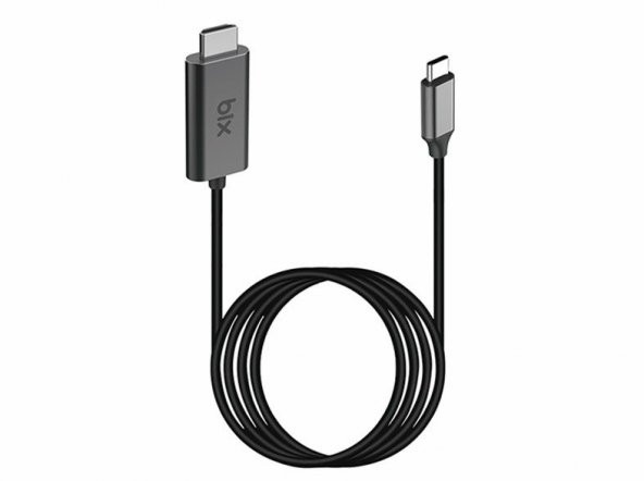 DAYTONA BIX BX02HB USB3.1 Tip-C=>HDMI ÇEVİRİCİ 1,8 1,8m (Giriş: USB Type-C => Çıkış: HDMI) (4K)
