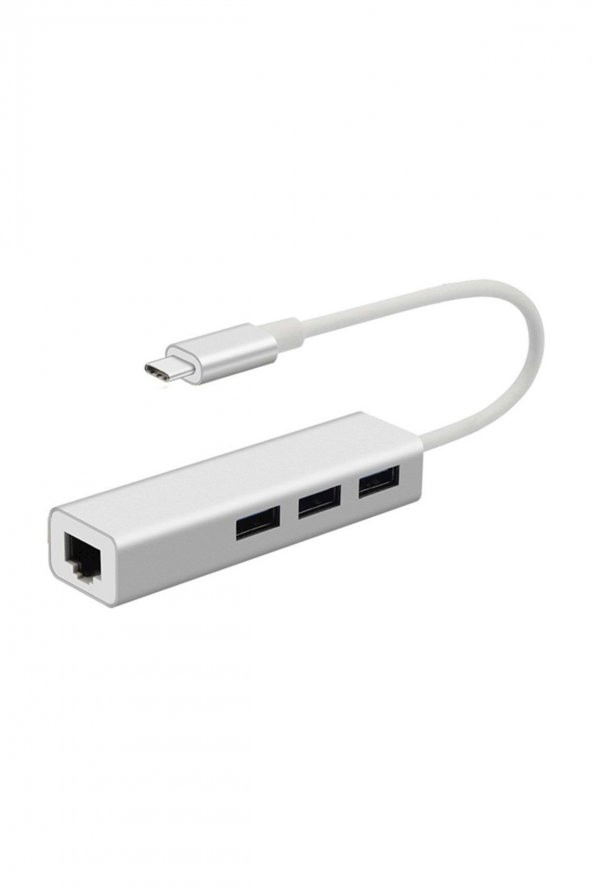 DAYTONA FIX FC05 USBType-C => 3xUSB3.0+RJ45 10/100/1000Mbps ÇEVİRİCİ