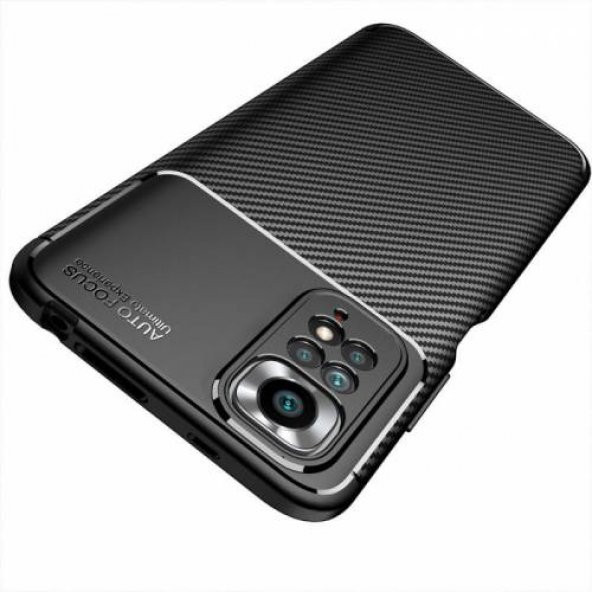 Xiaomi Redmi Note 11s Kılıf Silikon Negro Karbon Desen Kamera Korumalı (lkcu) - 2