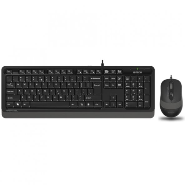 A4 Tech F1010 MM Klavye Mouse Set Gri USB