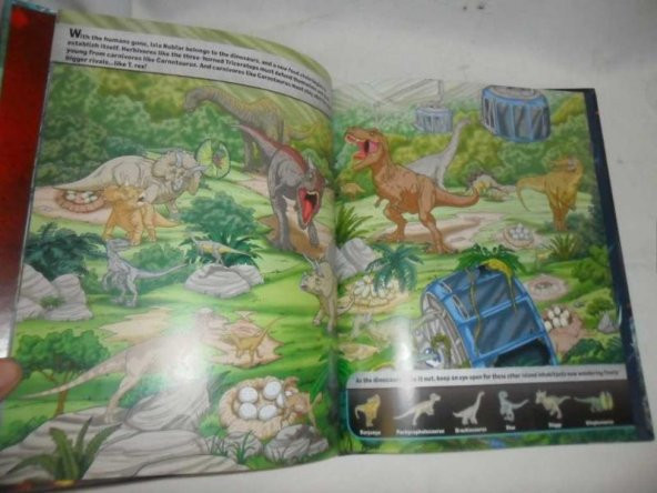 LOOK AND FIND JURASSIC WORLD - DİNOZORLARIN CANLANDIĞI YER / FİLMDEN RESİMLERLE HAZIRLANMIŞ SANAL GEZİ  - İKİNCİEL- - 2