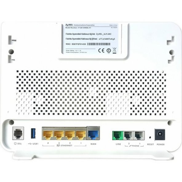 ZYXEL TTNET  HİPER P 2812 VDSL/ADSL MODEM GARANTILI /TEŞHİR ÜRÜNÜ - 2