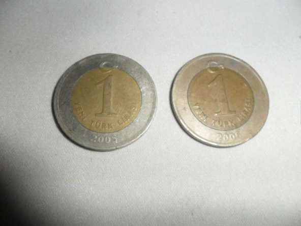 1 YENİ TÜRK LİRASI 2005 - 2006  (2 ADET)