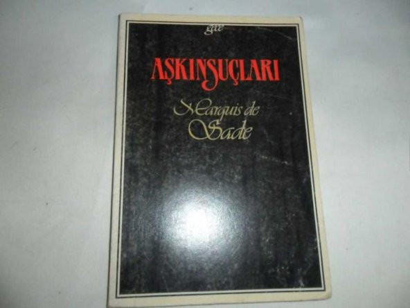 AŞKIN SUÇLARI MARQUIS DE SADE ÇEVİRİ CEMAL SÜREYYA - İKİNCİEL - 1