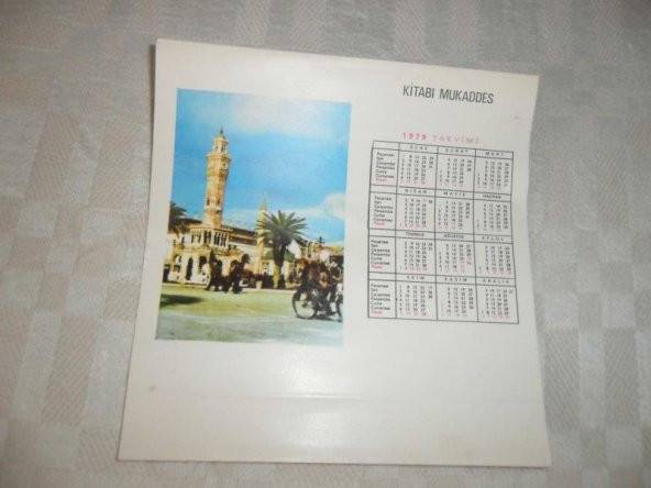 KİTABI MUKADDES 1979 TAKVİMİ - 1