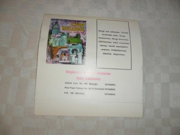 KİTABI MUKADDES 1979 TAKVİMİ - 2