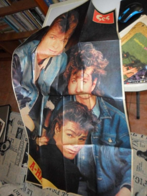 ses dergisi / A-HA POSTERİ * ikinciel