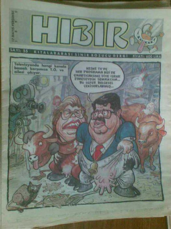 HIBIR  MİZAH DERGİSİ 1990 33 SAYI