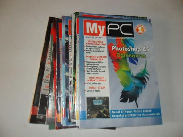 MY PC BİLGİSAYAR VE İNTERNET DERGİSİ 21 ADET  * ikinciel - 1