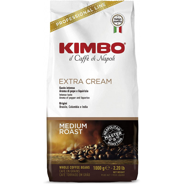 Kimbo Espresso Bar Extra Cream Çekirdek Kahve (1000 gr)