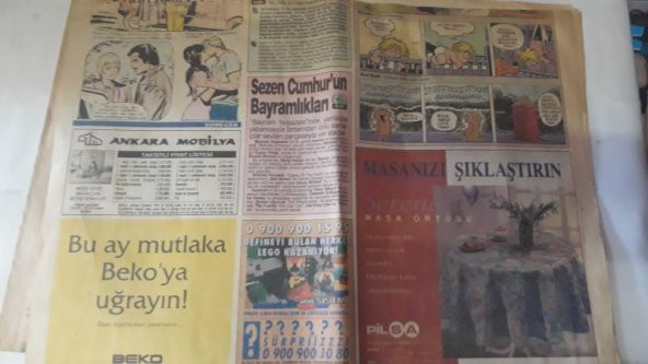 TEK SAYFA GAZETE PARÇASI-HAKAN PEKER*EDA ÖZÜLKÜ*SEYYAL TANER