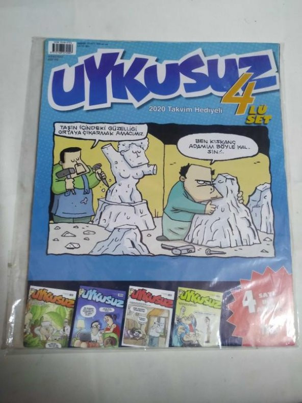 Uykusuz 4 lü set   2020 takvimi AÇILMAMIŞ