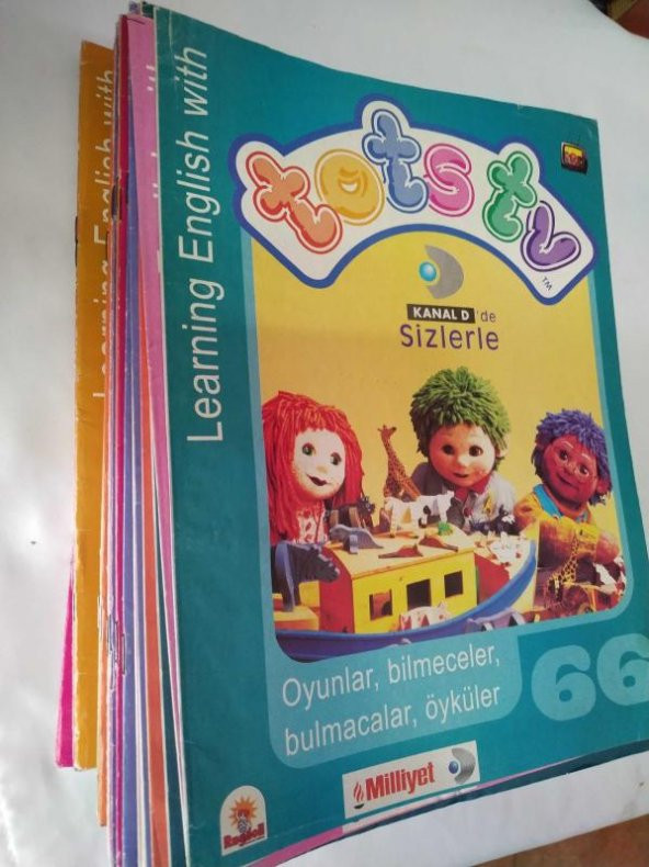 learning english with TOTS TV oyunlar bilmeceler bulmacalar öyküler/ 45 ADET +BOOK 5 ADET PICTURE DICTIONARY 3 ADET ***ikinciel