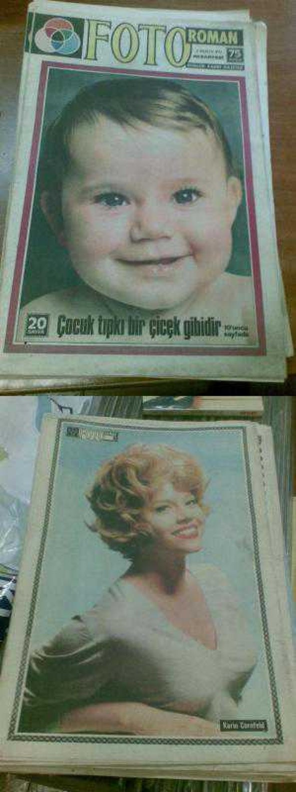 FOTO ROMAN 11 ARALIK 1972 MİNE KÜRKÇÜOĞLU