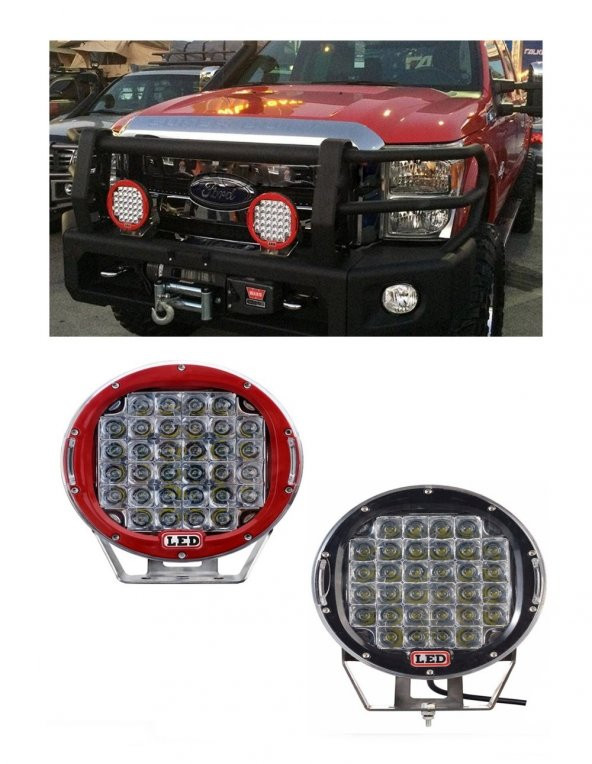 Off Road Led Lamba 96w 32 Led Explorer Kırmızı - 8