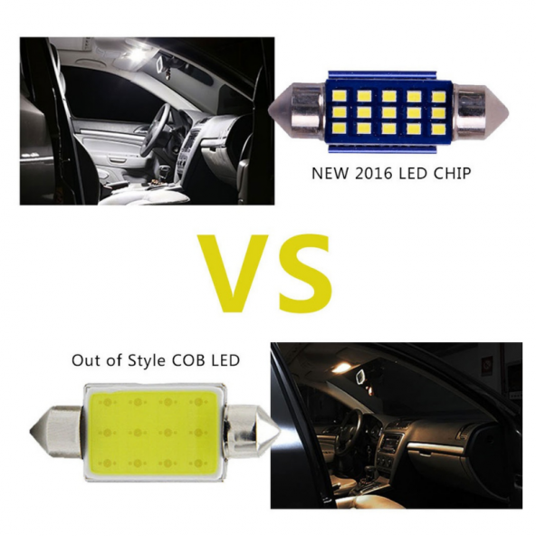 Dekoratif led ampul 18SMD CANBUS 41mm sofit ampul beyaz/ LAAM871 - 4