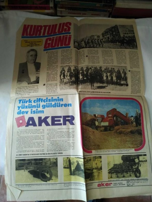 YENİ ASIR İZMİRİN KURTULUŞ İLAVESİ*AKER TARIM MAKİNALARI*GEY GİYİM SANAYİ*CİNCİBİR - ÜLKER CAN TEREYAĞLARI reklamları - 2
