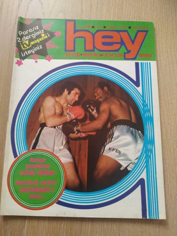 HEY DERGİ 3 MART 1976*SAYI16/CEMAL KAMACI*ORHAN GENCEBAY*ERKİN KORAY*ERSEN*AJDA PEKKAN*SELDA BAĞCAN*KABİR BEDİ, CÜNEYT ARKIN-MÜJDE AR*ŞEMSİ İNKAYA, ZERRİN ARBAŞ*AYDIN TANSEL*PEPPINO*ADAMO*TÜLAY-YANKI PLAK  reklamı*LINDA BLAIR*PU Rİ BENAİ*AYHAN IŞIK*BASTIR