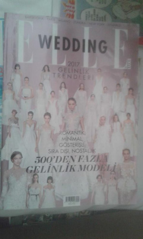 ELLE WEDDING NİSAN 2017 500DEN FAZLA GELİNLİK MODELİ
