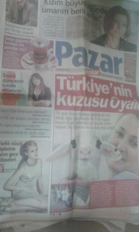 STAR PAZAR 2 ARALIK 2007 TÜRKİYENİN KUZUSU OYALI*ZERRİN ÖZER*SAFA ÖNAL*KIZIM BÜYÜDÜĞÜNDE UMARIM BENİ ANLAR ELİF ŞAFAK