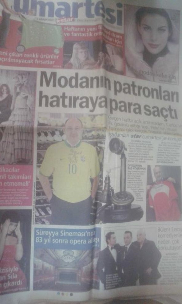 STAR CUMARTESİ 1 ARALIK 2007 YILIN MODASI KALIN KAŞ*MODANIN PATRONLARI HATIRAYA PARA SAÇTI*SERTAB ERENER