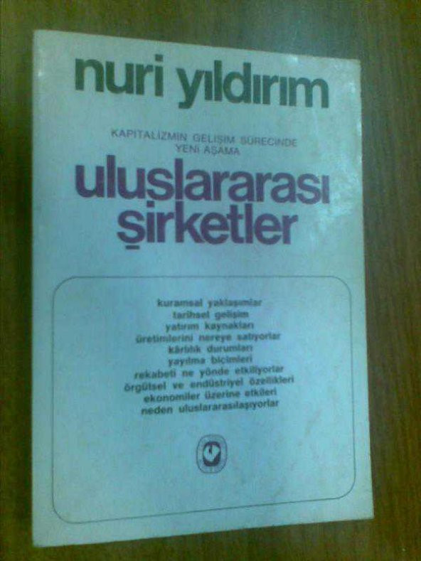 ULUSLARARASI ŞİRKETLER NURİ YILDIRIM - 1
