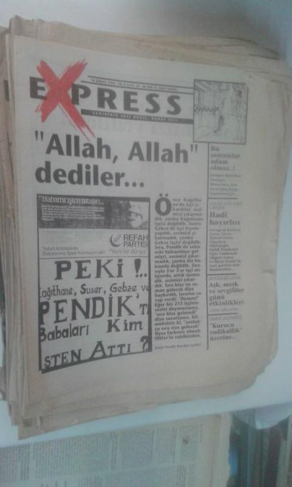 57 ADET EXPRESS SAHİBİNİN SESİ DEĞİL,KENDİ SESİ DERGİSİ 1994-95-96