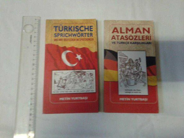 TÜRKISCHE SPRICWÖRTER + ALMAN ATASÖZLERİ 2 KİTAP METİN YURTBAŞI   (kitap ikinciel dir) - 1