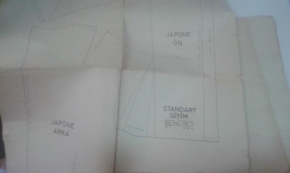 11 ADET STANDART GİYİM KALIBI JAPONE KOL VE BEDEN,DAR ETEK,DİRSEKTEN PENSLİ KOL,PANTOLON,ARKA BEDEN - 1