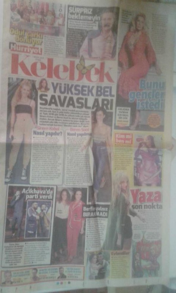 HÜRRİYET KELEBEK 7 EYLÜL 2018 CUMA YÜKSEK BEL SAVAŞLARI*SEDA SAYAN*DEMET AKALIN