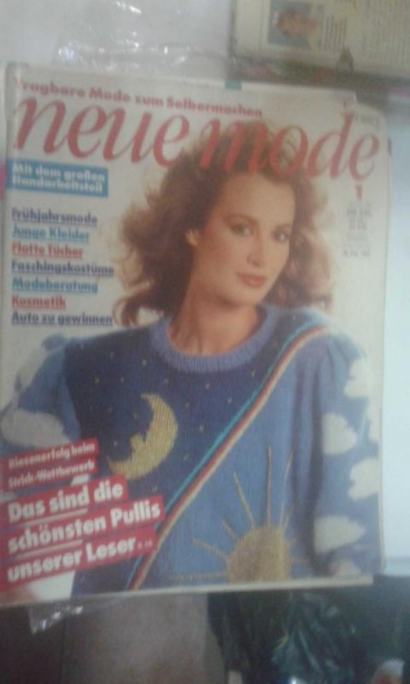NEUE MODE JANUAR 1983 2 ADET PATRON+TÜRKÇE ANAHTAR